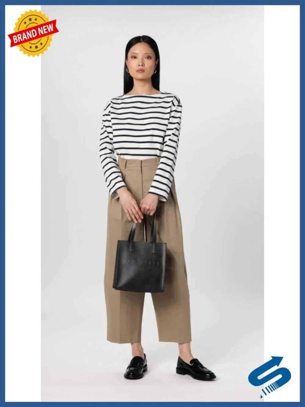 PU Tote Bag with Shoulder Straps - Roomy Interior, Structured Silhouette